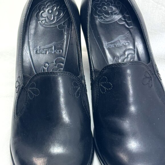 DANSKO WOMEN'S BLACK LEATHER CLOGS COMFORT SHOES SIZE 36 (US 5.5/6) - Picture 11 of 16
